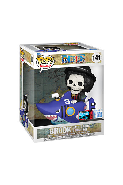 Funko One Piece - Brook with Shark Submerge Pop! Rides Vinyl Figure #141 Anime Figür