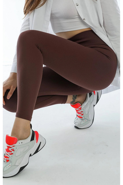 jöns since 1997 Kadın Bel Lastikli İçi Şardonlu Fitilli Tayt