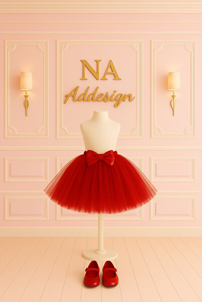 NA ADDESIGN Short Puffy Tutu Skirt, Lining Li, Elastic Waist (10 Colors)