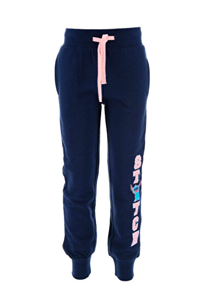 Lilo & Stitch Navy blue sweatpants with cuffs,