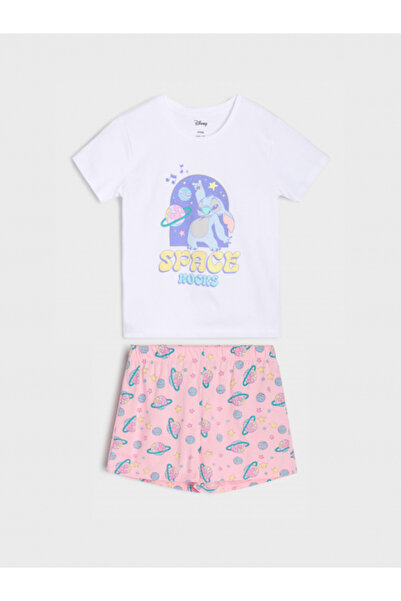 Lilo & Stitch Pijama de vara cu maneca scurta din bumbac