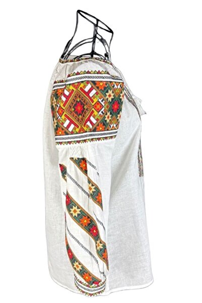 rody's forever Women's blouse DF white/orange , size XL