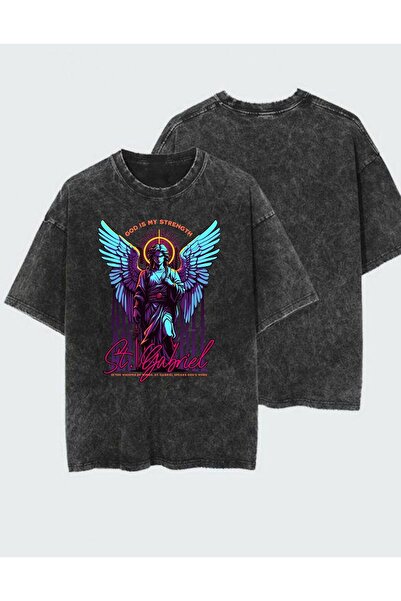 DEEFWEAR Τυπωμένο πλενόμενο αντίκα Unisex T-shirt