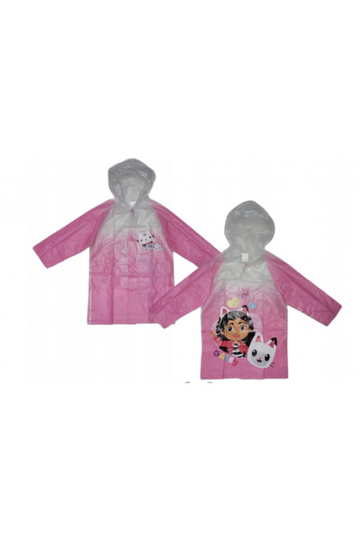 Gabby's Dollhouse Waterproof raincoat for girls, with hood