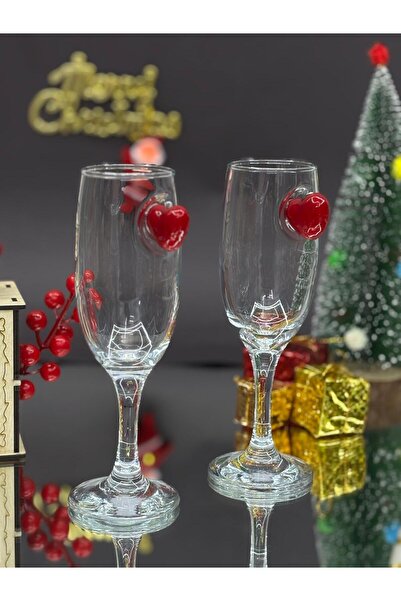 KirLiNova كأس كوكتيل على شكل قلب عمودي أحمر - عبوة من قطعتين - (كوب للماء/الك...