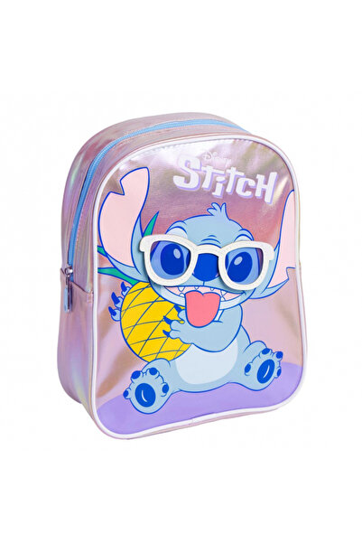 Stitch Kindergarten backpack, 1 compartment, glossy, 24 x 28 x 32 cm