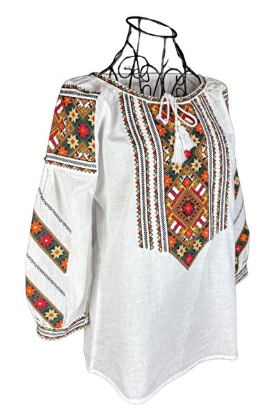 rody's forever Women's blouse DF white/orange , size XL