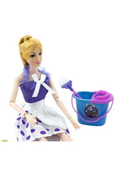 Mega Creative Doll set with cleaning accessories, Mega Creative, 30 cm