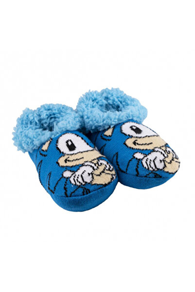 Sonic papuci de casă pufoși, stil șosetă