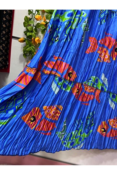 edu collection Φούστα από σιφόν με σχέδια με επένδυση