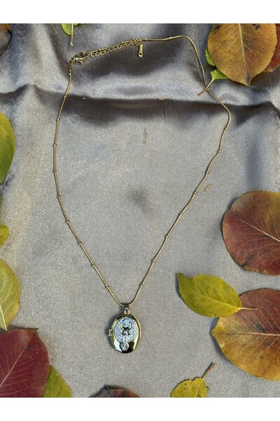 IronMoon Uzak Şehir Alya'nın Anka Kuşlu Fotoğraflı Açılabilir Çelik Kolye