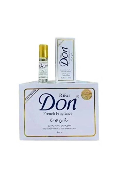 RİVAS Don Roll-On Incense Perfume Oil, French Scent, 6 ml, Pack of 12