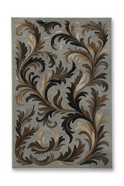 Rugs Modern Halı MOSSO Μπλε Μωβ Αποχρώσεις Έθνικ Λουλούδια με Σχέδιο Υφαντή Β...