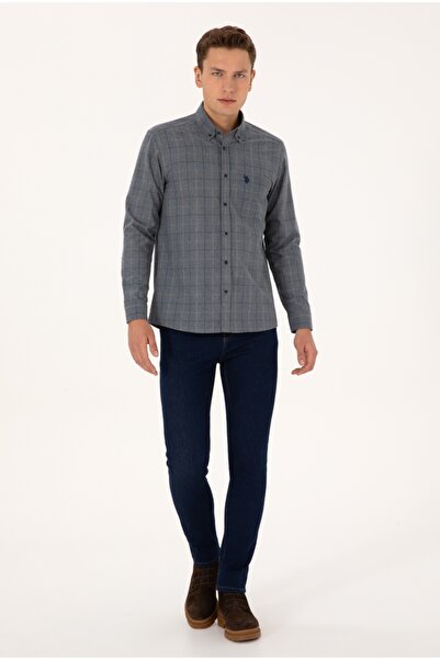 U.S. Polo Assn. U.S. Polo Assn. Button-Down Collar Regular Fit Single Pocket Shirt