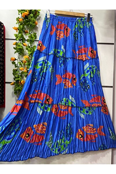 edu collection Φούστα από σιφόν με σχέδια με επένδυση