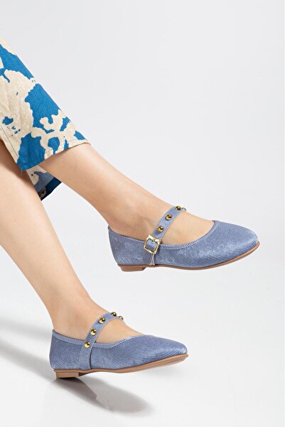 LIBANON REYYAN Kadın Tokalı Zımbalı Babet Velona b02