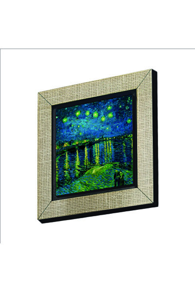 Souvenest ليلة مرصعة بالنجوم على نهر الراين بواسطة فنسنت فان جوخ، 1888 مطبوعة Mdf Magnetkrg-136