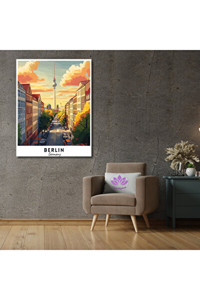 LİLYHOBBYLAND Sayılarla Boyama Seti Dünya Şehirleri 40x50cm: Almanya-Berlin