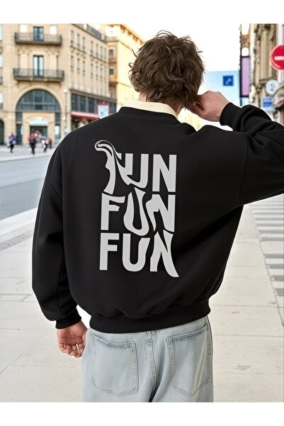 ArtYus Mânecă lungă unisex FUN Transfer cu imprimeu Mărime mare guler rotund ...