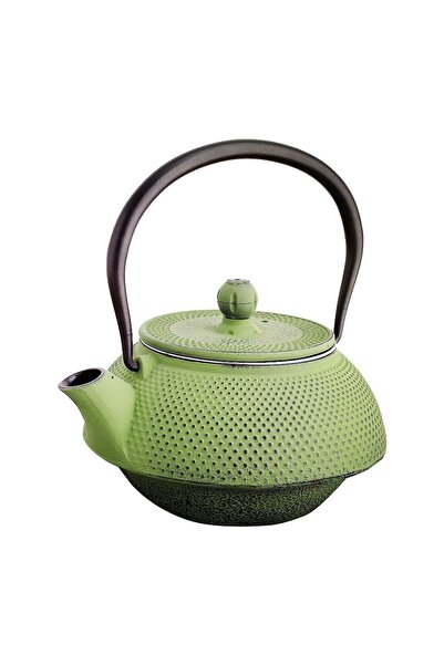 SODELICIOUS COFFEE TEA إبريق شاي ياباني الطراز من الزجاج الأخضر (700 سم مكعب)