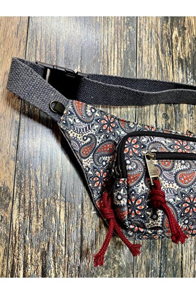 street&bagdnz Retro Patterned Bohemian Ethnic Authentic Shoulder and Waist Bag for Daily Travel Use