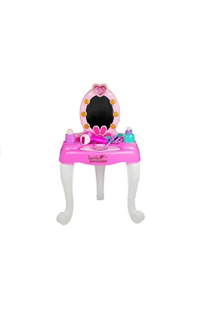 Tessari Makeup Table with Mirror, Accessories & Sound, 78 cm - 25 pieces