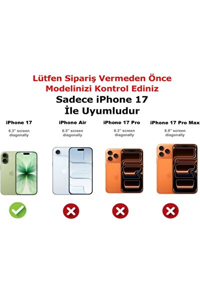 SOLİD CASE iPhone 17 Case Inside Velvet Screen and Camera Raised Launch Silicone Protective Cover