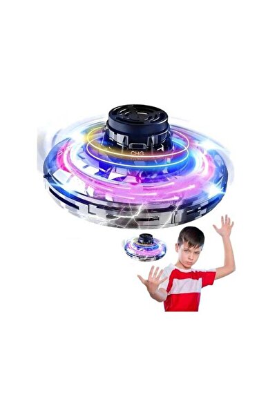 Generic MAKS & CO. Flynova UFO Gyro Spinner - Portable 8x4 cm Hand-Controlled Flying Toy Drone