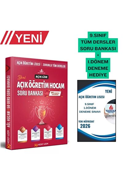 Liyakat Yayınları AÇIK ÖĞRETİM LİSESİ 9. SINIF TÜM DERSLER SORU BANKASI-YENİ ...