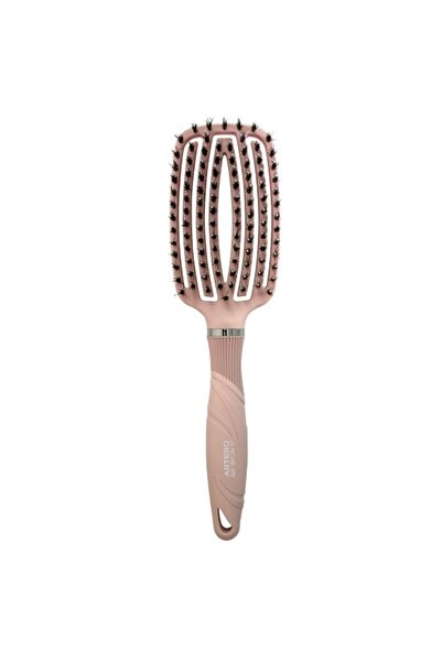 Artero Perie de păr, Perie de frizerie, Perie schelet, Perie flexibilă Ge-Bion 17 roz