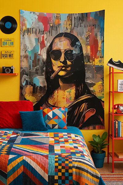 Charmbi Colorful Wall Covering Film Art Themed Quality Fabric Room Decor Tapestry Wall Carpet