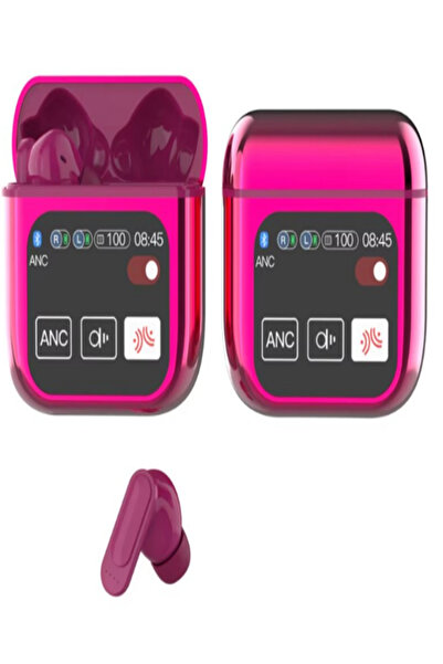 OEM TWS Wireless Headphones Visiniu – 1.9″ LCD Touch Screen, ANC+ENC, Bluetooth 5.4, 80h Stand-by Autonomy