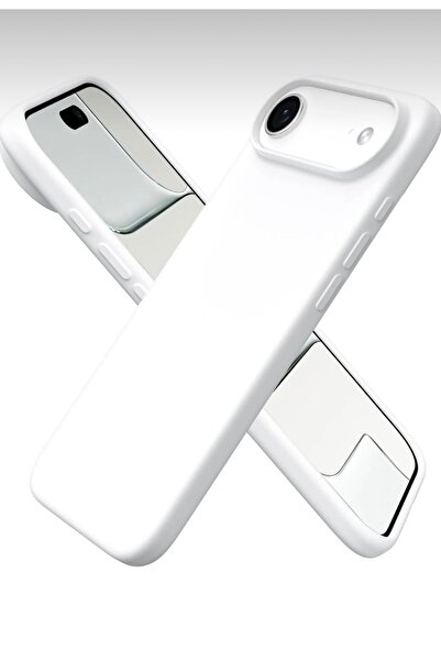 SOLİD CASE غطاء حماية سيليكون لآيفون 17 إير مع شاشة مخملية داخلية وكاميرا مرتفعة