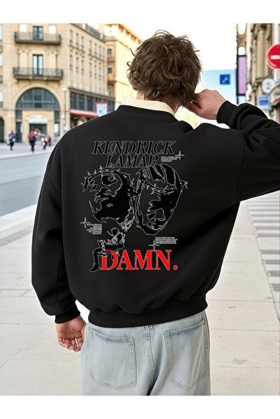 ArtYus Φούτερ Unisex με μακρύ μανίκι Kendrick Damn Transfer με τύπωμα μεγάλου...