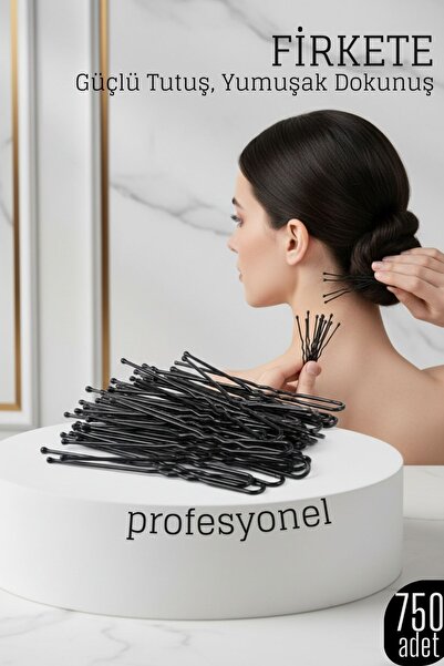Transformacion 750Pcs Black Hair Pins for Professional Hair Styling 722418