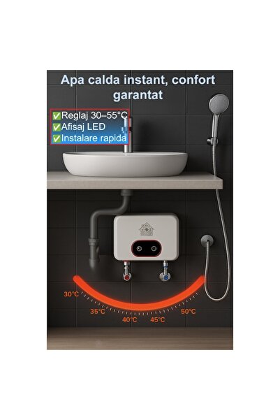 MODVIA Instant heater 3500W-5500W LED touch wall