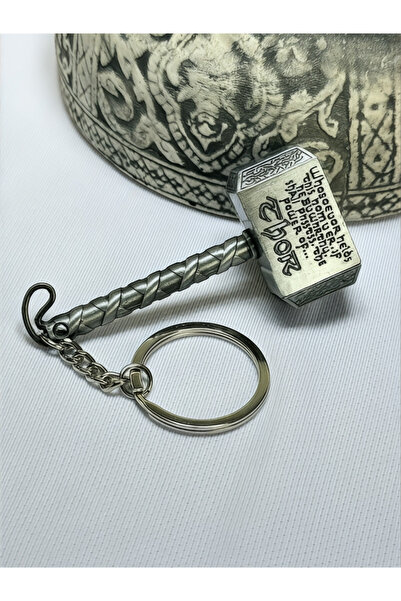 anahtarlık evreni Avengers Thor Mjölnir Çekici Metal Anahtarlık