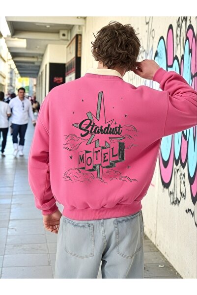 ArtYus Tricou unisex cu mânecă lungă Stardust Motel Transfer cu imprimeu Mări...