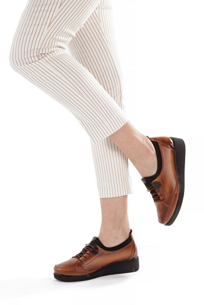 ARTI ARTI AYAKKABI Artı-Artı001-7475-0051 Genuine Leather Daily Orthopedic Women's Tan Shoes