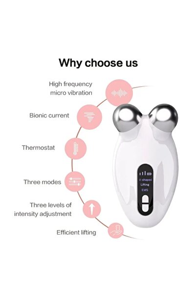 PLATINUM Est.2024 Portable device for facial treatment and massage,
