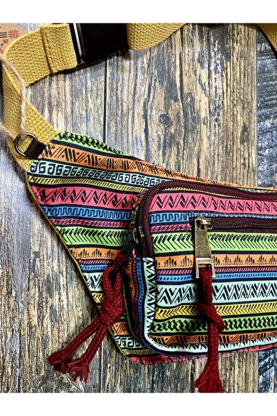 street&bagdnz Ethnic Authentic Bohemian Patterned Daily Travel Use Shoulder and Waist Bag