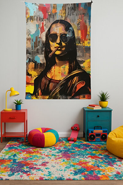 Charmbi Colorful Wall Covering Film Art Themed Quality Fabric Room Decor Tapestry Wall Carpet