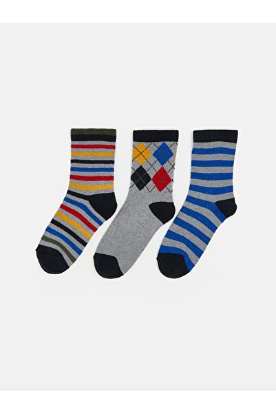 LC Waikiki 3-пакет момчешки чорапи с шарки (W5)