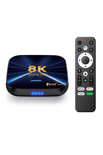 MIANDREE Smart TV Box Mediaplayer 8K, 4K UHD MIANDREE®, Android 14, Wi-Fi 6, Bluetooth 5.4, Quad-Core, 64GB,