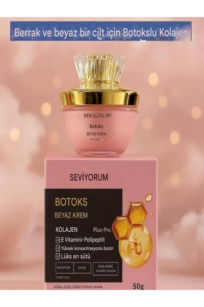 botox Collagen White For Clear White Skin Spf 50 Yüz, Göz, Boyun Kremi 50 Grm