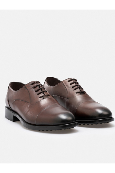 ADAMAR أحذية ADAM من الجلد الطبيعي باللون البني مصنوعة يدويًا من جلد أكسفورد ...