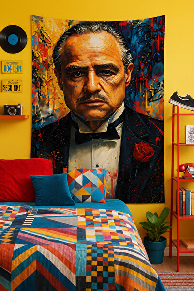 Charmbi Colorful Wall Covering Film Art Themed Quality Fabric Room Decor Tapestry Wall Carpet