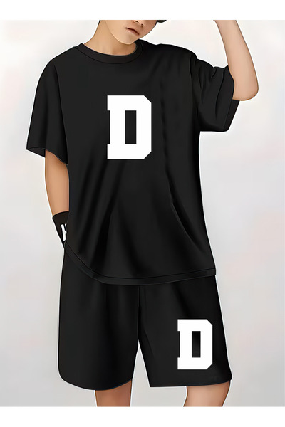 CACTUS COLLECTION SETURI DE PANTALONI SCURTĂ CU LITERE IMPRIMATE tricou SETURI