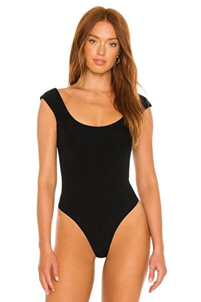 bysoca Body negru pentru femei, cu decolteu în formă de U, cu spatele deschis...