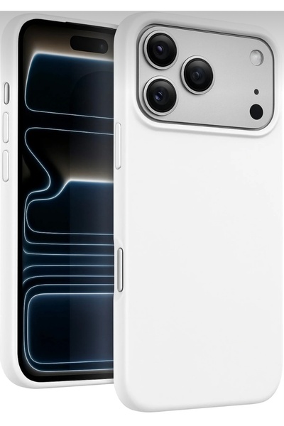 SOLİD CASE iPhone 17 Pro Max Case Inside Velvet Screen and Camera Raised Launch Silicone Cover